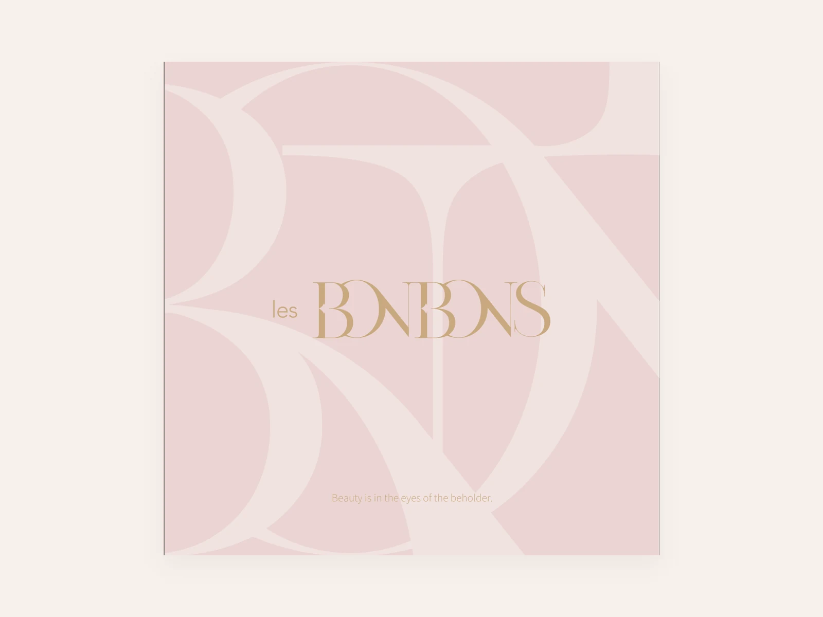 Les Bonbons — Gift box lid · blush