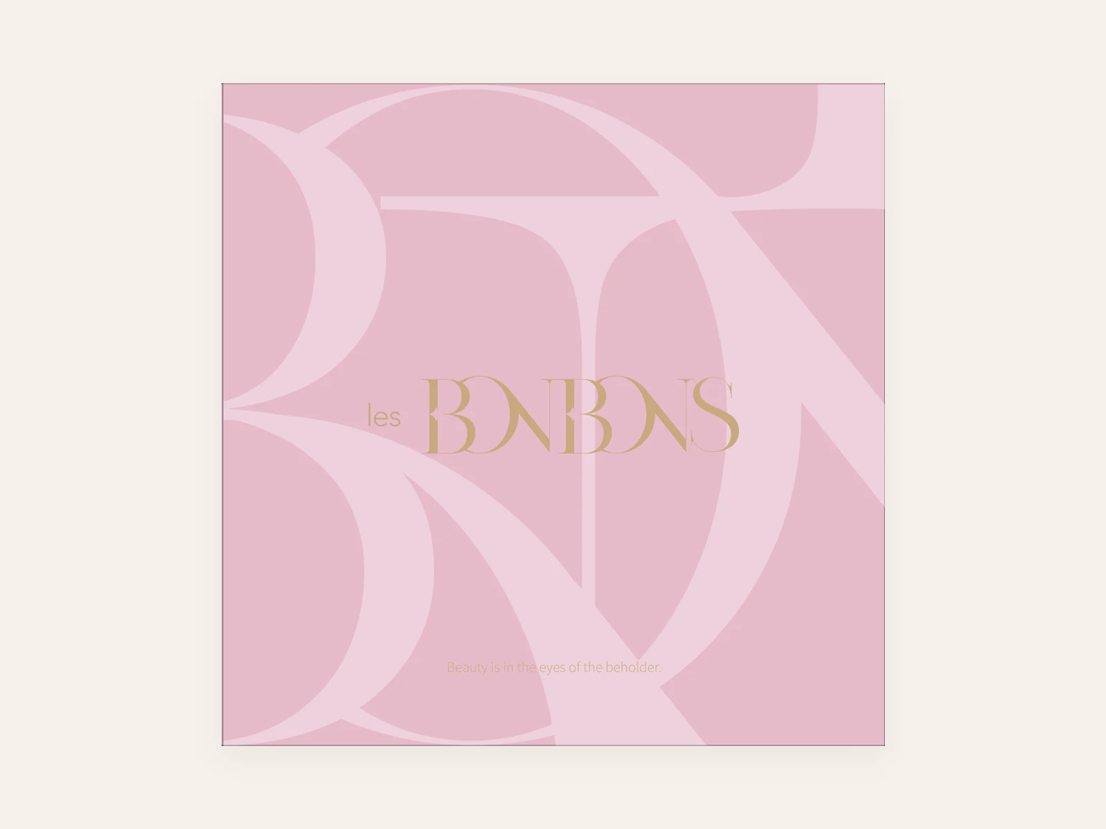 Les Bonbons — Gift box lid · pink