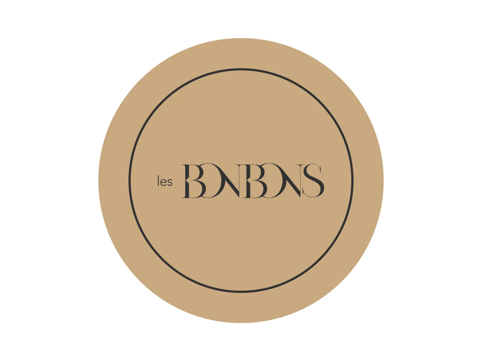 Les Bonbons — Logo sticker · kraft