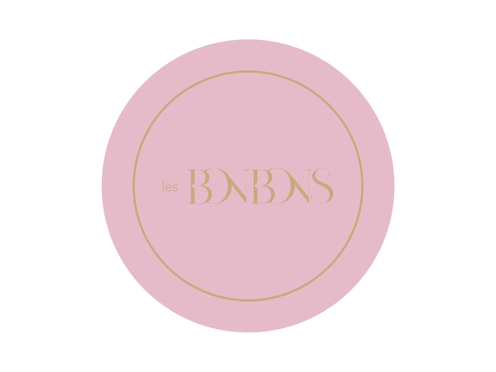 Les Bonbons — Logo sticker · pink