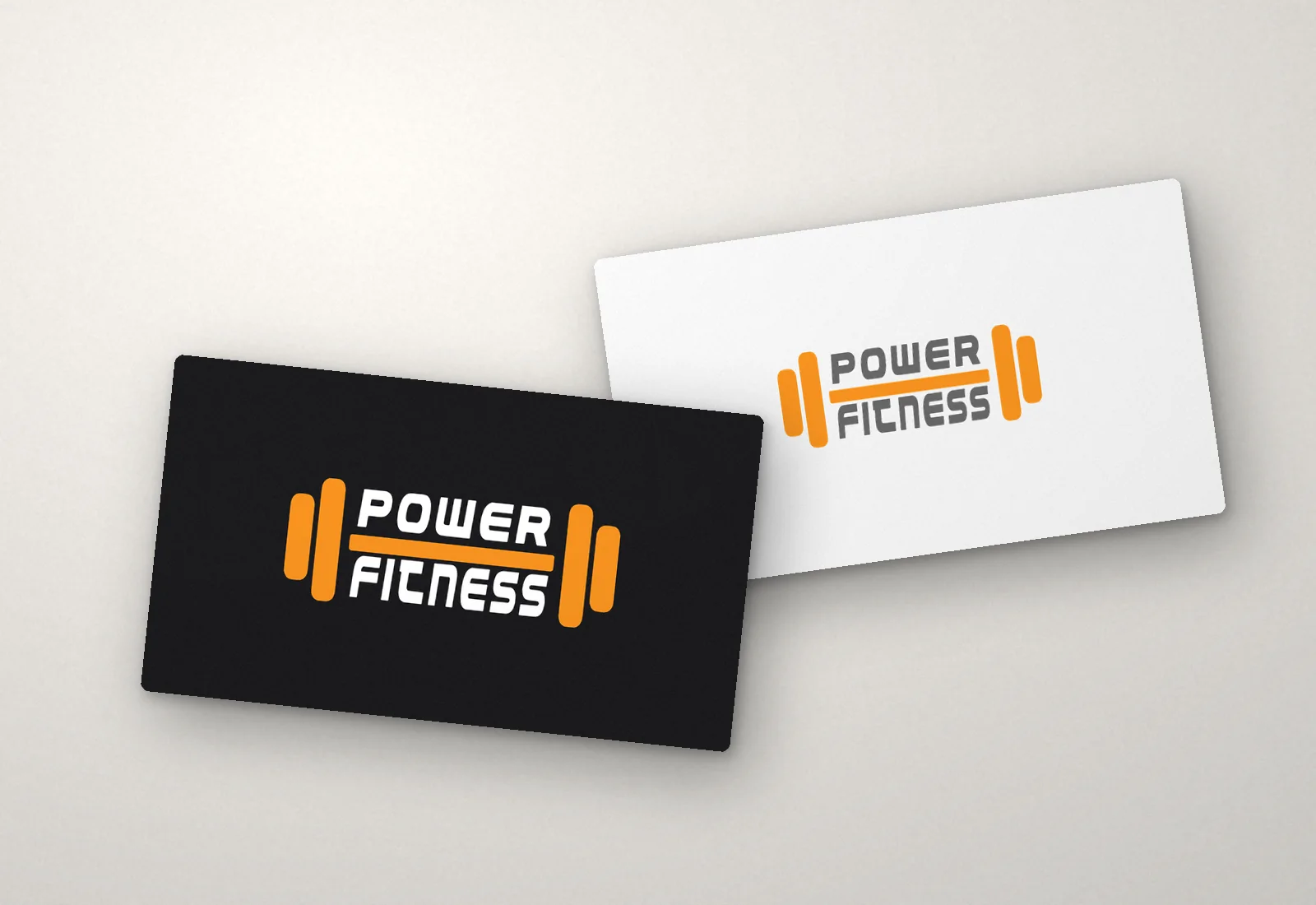 Power Fitness — Business cards — front & back