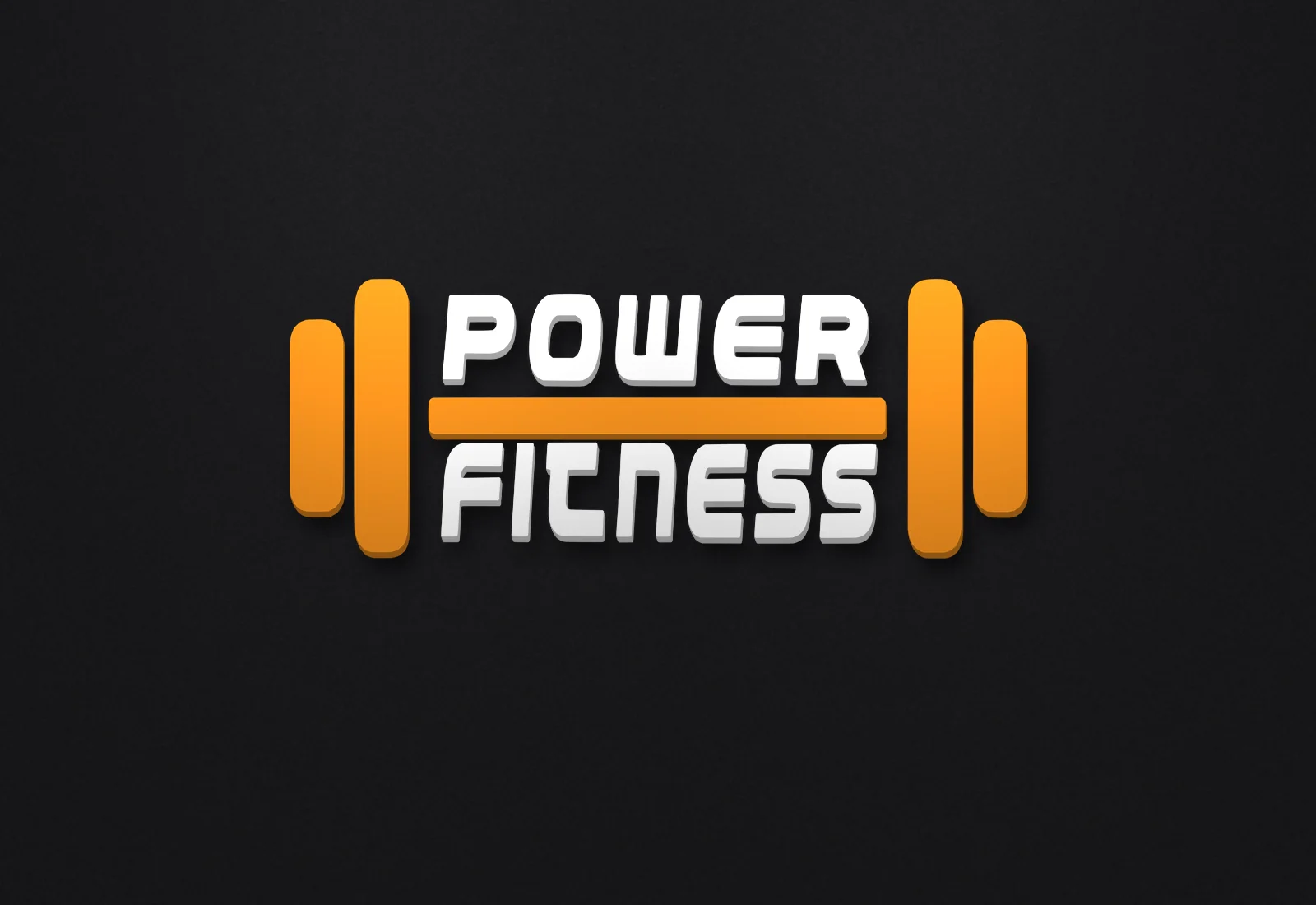 Power Fitness — Reception wall — 3D letters